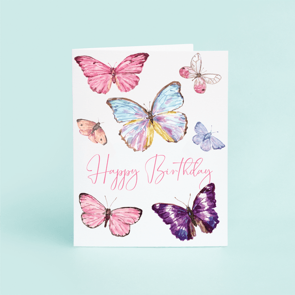 Butterflies Happy Birthday - themonogram manor 