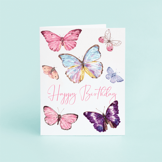 Butterflies Happy Birthday - themonogram manor 