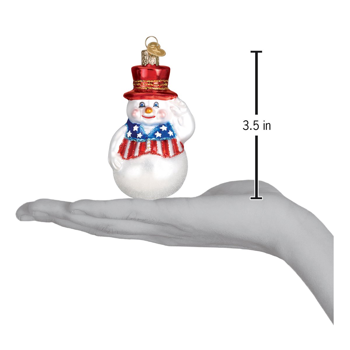 Patriotic Snowman Ornament - themonogram manor 