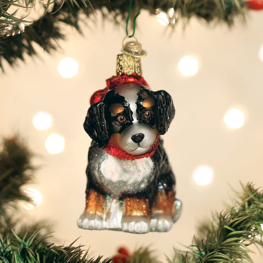 Bernedoodle Puppy Ornament - themonogram manor 