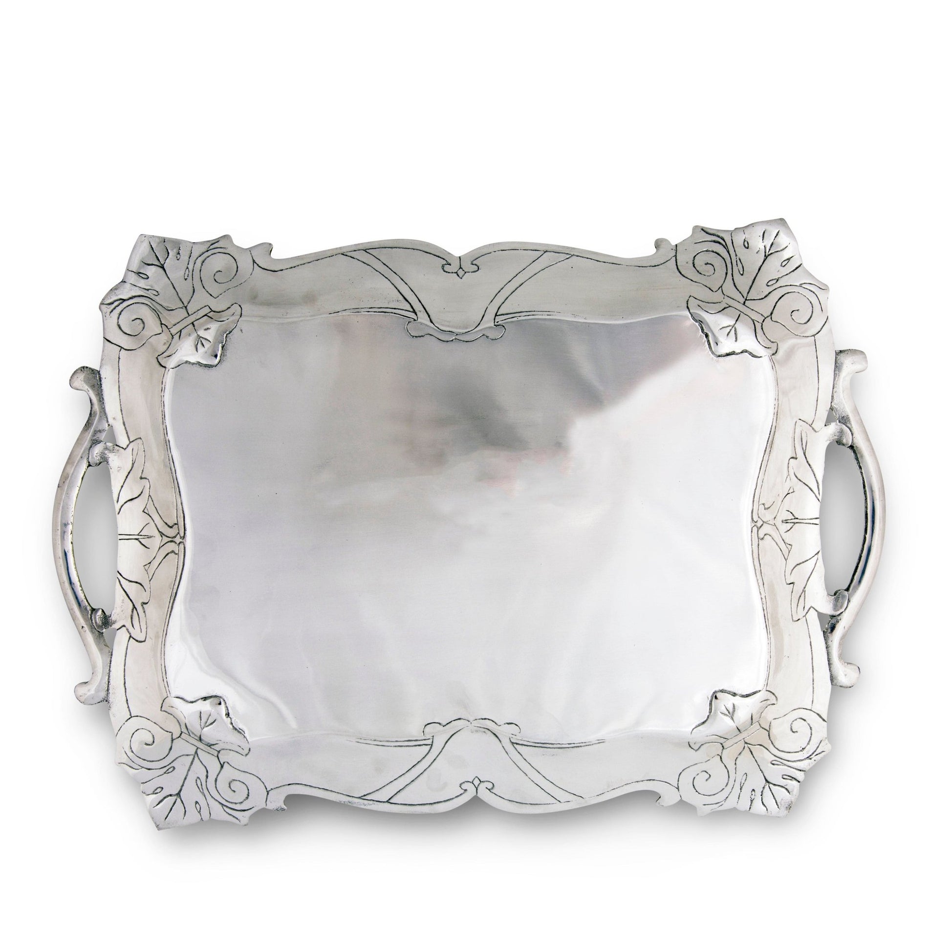 Fleur-De-Lis Rectangle Tray - themonogram manor 