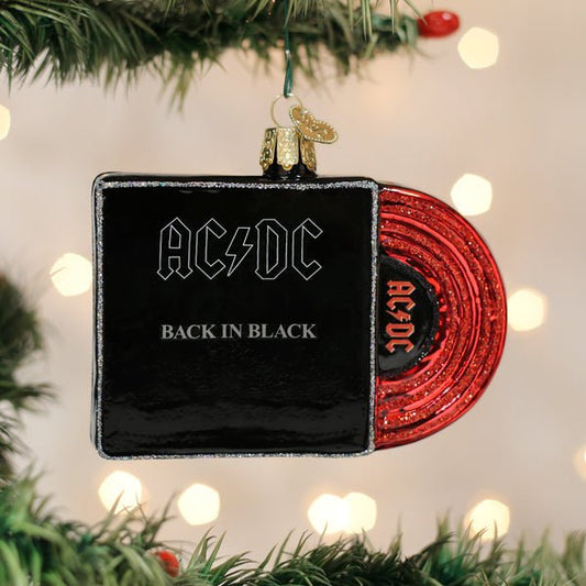 Back In Black Album Cover Ornament - themonogram manor 