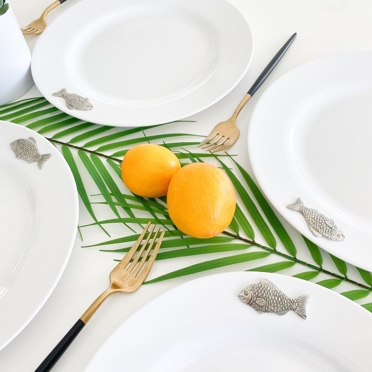 Fish Melamine Lunch Plates - Set of 4 - themonogram manor 