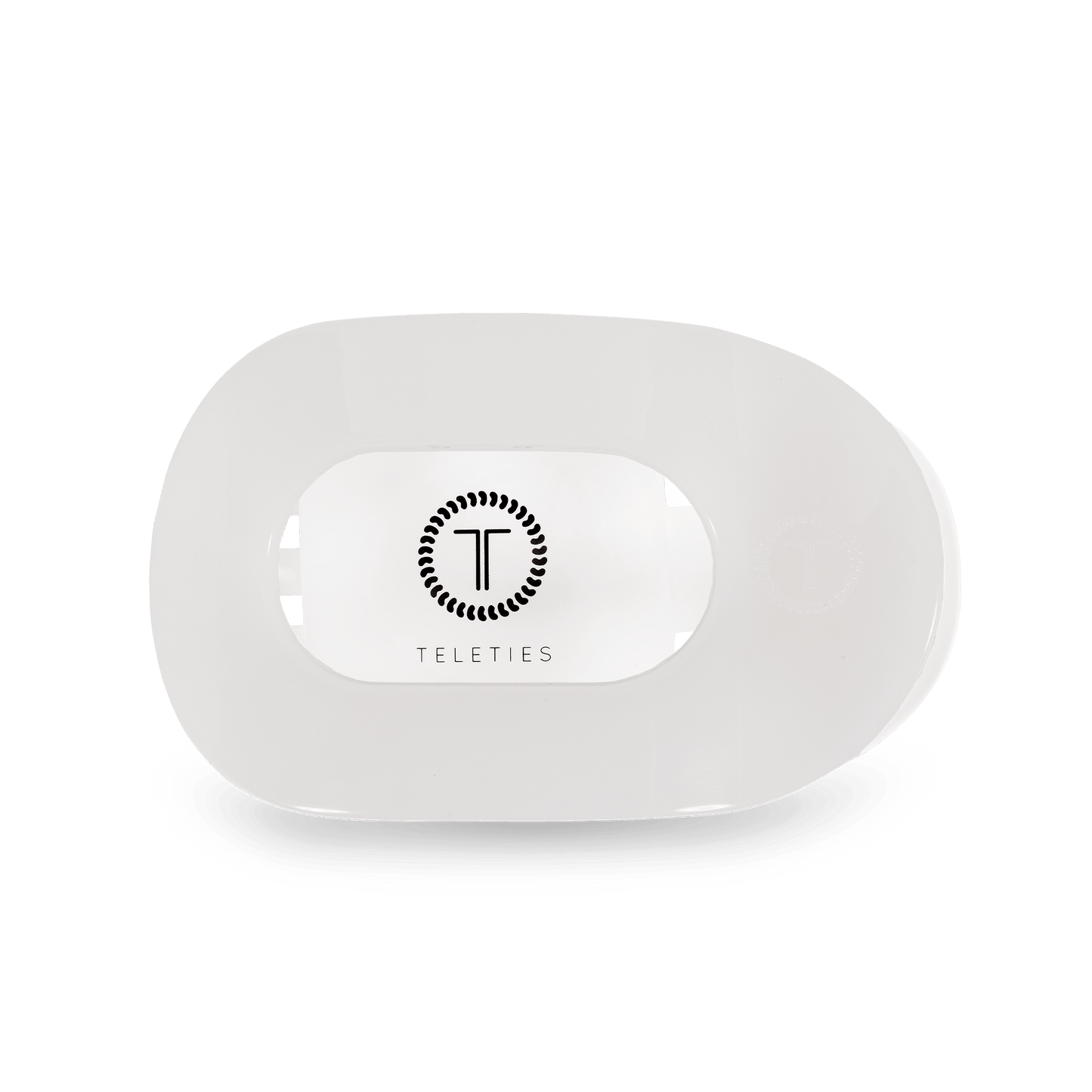 Coconut White Small Flat Round Hair Clip - themonogram manor 