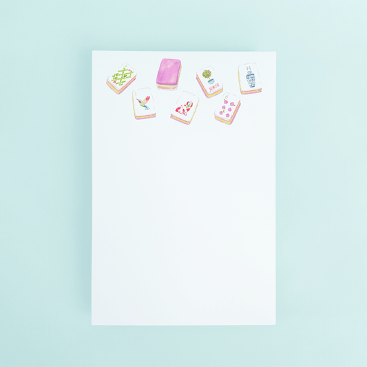 Large Mahjong Tiles Notepad - themonogram manor 