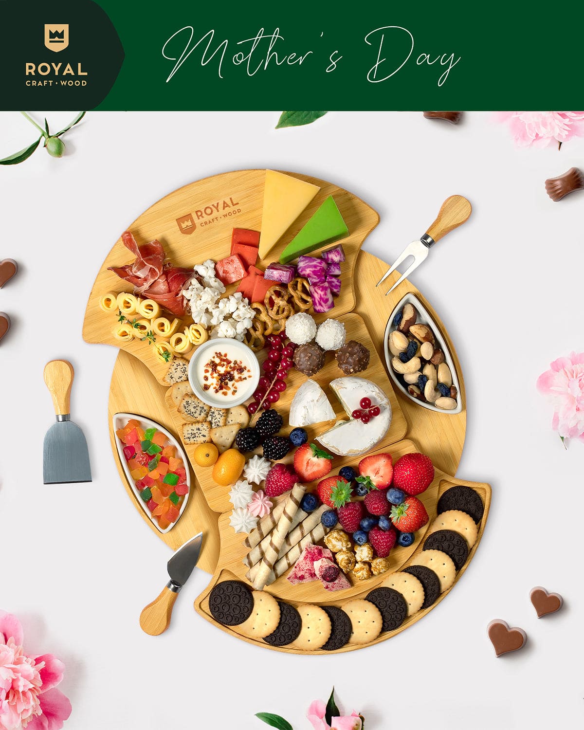 Cheese Board Set, Round - themonogram manor 