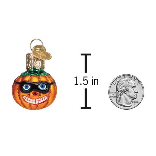 Mini Masked Jack O'lantern Ornament - themonogram manor 