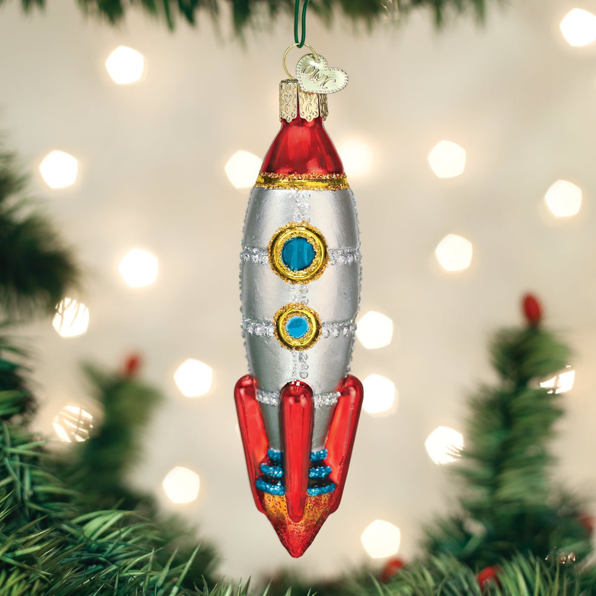 Toy Rocket Ship Ornament - themonogram manor 