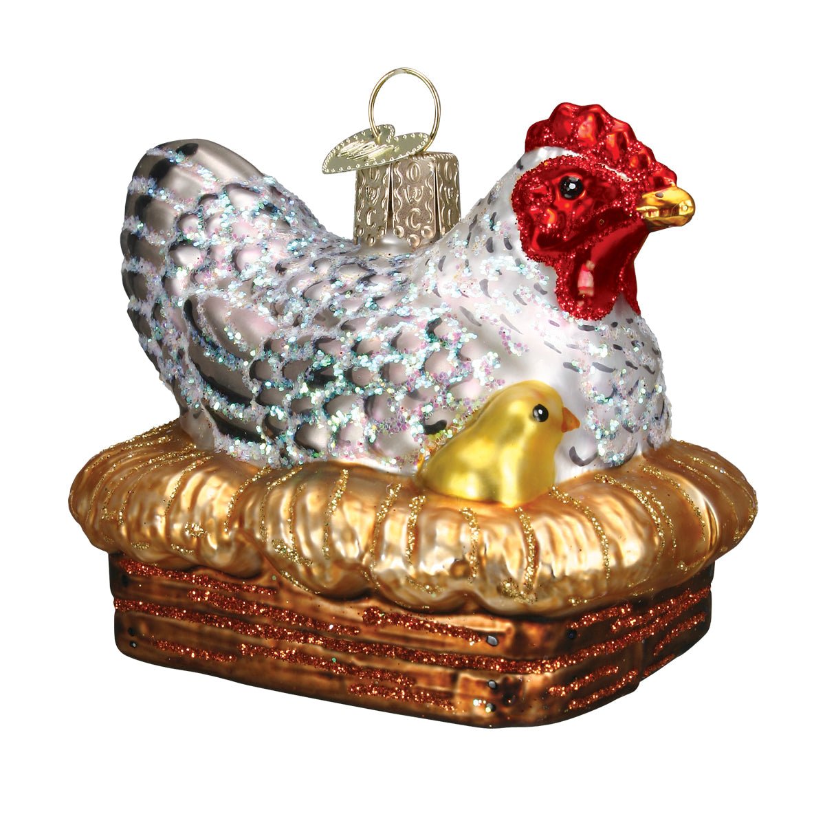Hen On Nest Ornament - themonogram manor 