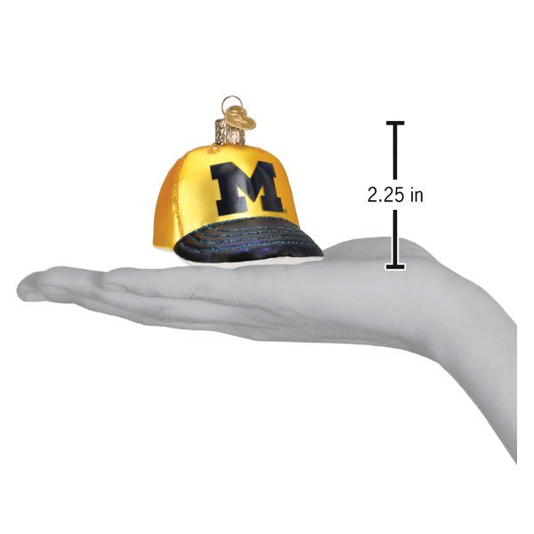 Michigan Baseball Cap Ornament - themonogram manor 
