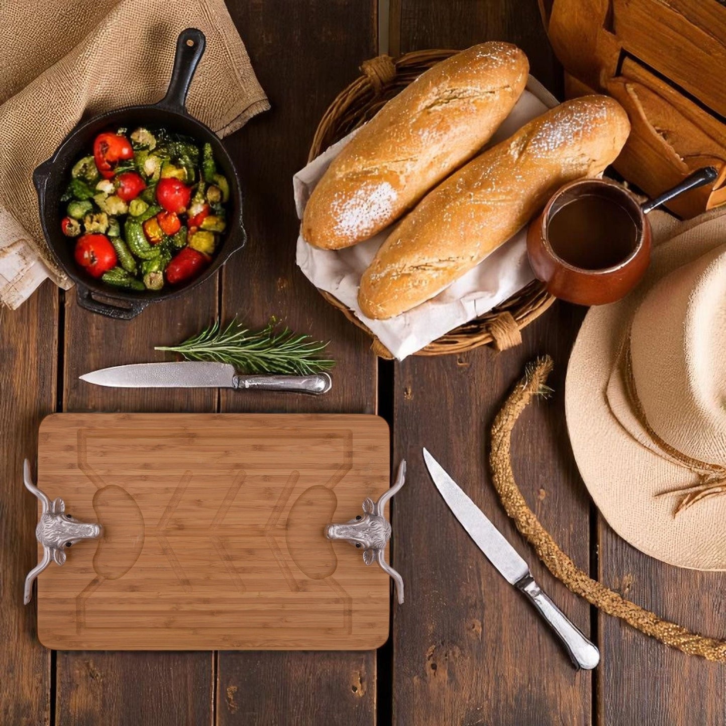 Longhorn Carving Board - themonogram manor 