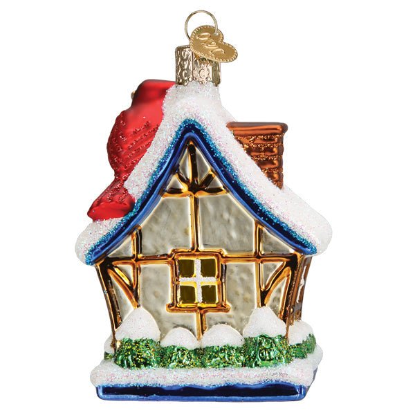 Cardinal Birdhouse Ornament - themonogram manor 