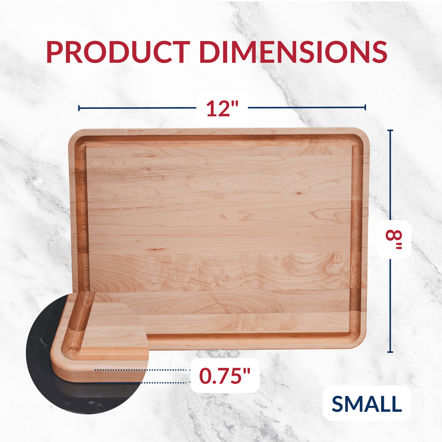 Small Maple Wood Cutting Board - themonogram manor 
