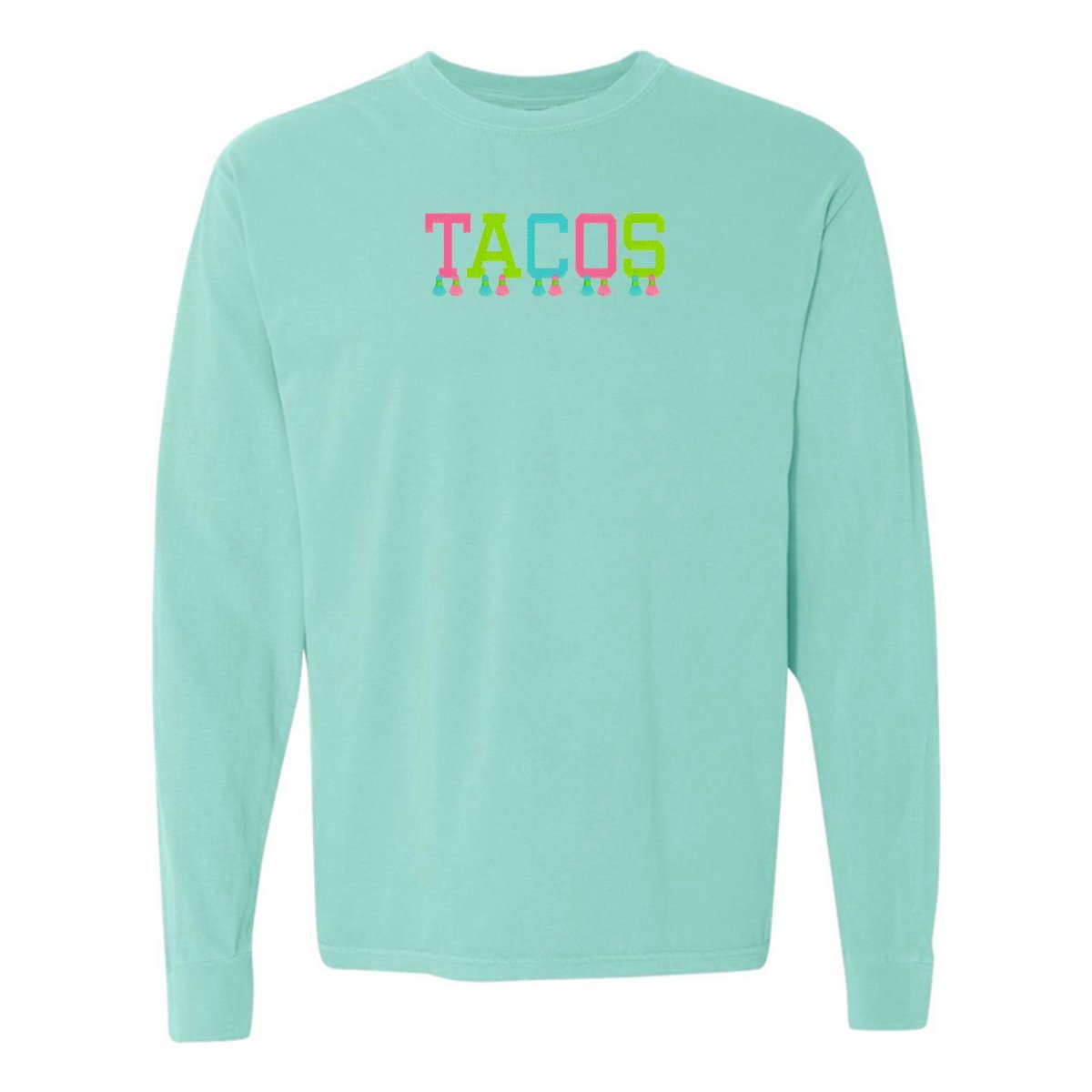 Embroidered Tasseled 'Tacos' Long Sleeve - themonogram manor 