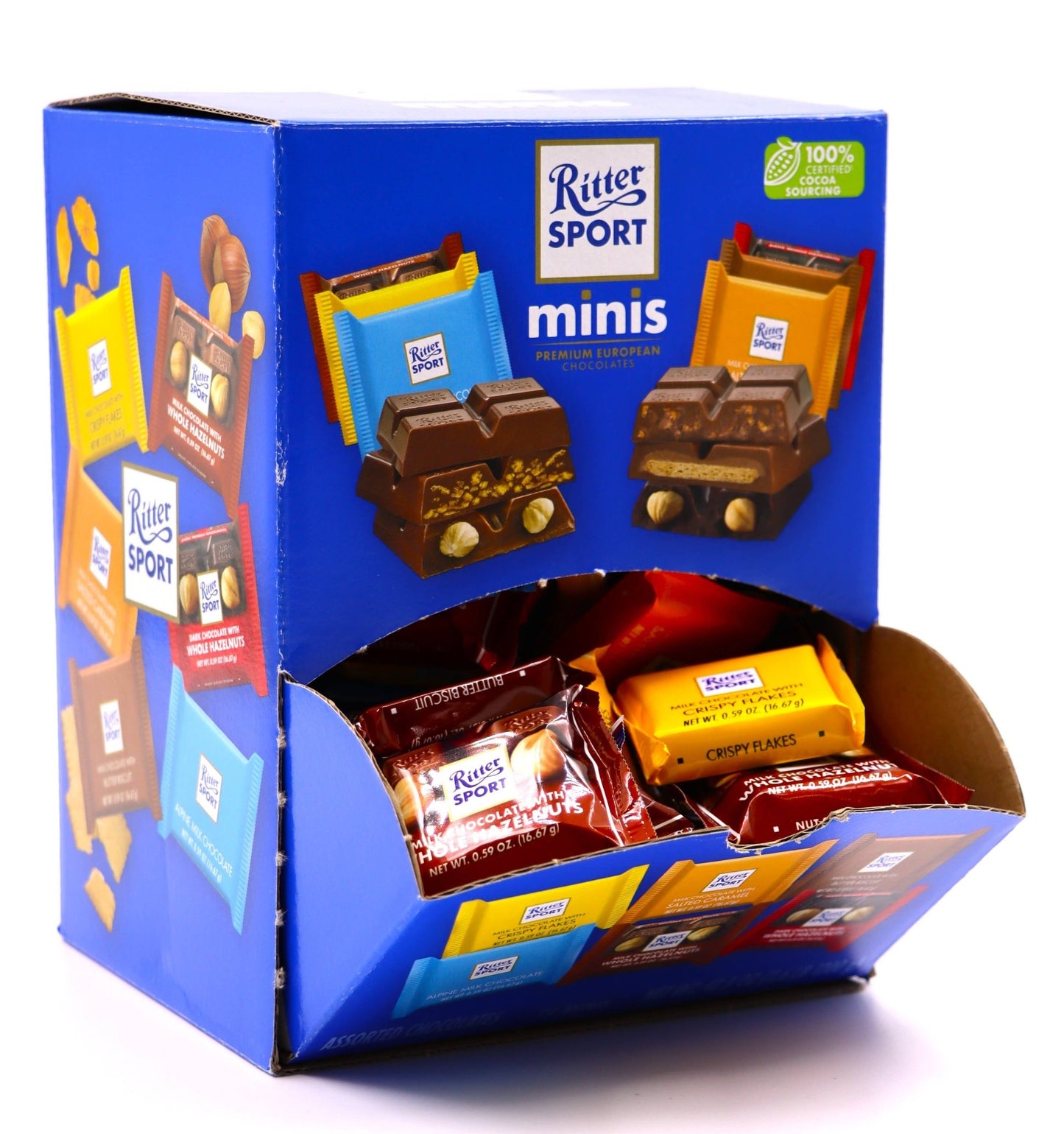 Ritter Sport Assorted Mini Chocolate Squares, 72ct display - themonogram manor 
