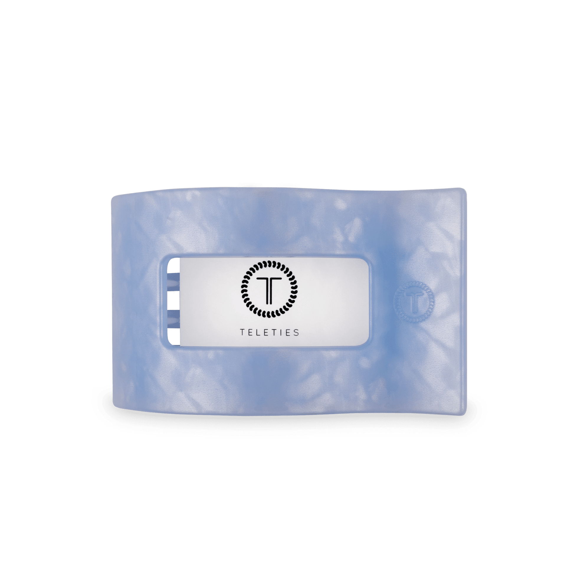 Blue Lagoon Medium Flat Rectangle Hair Clip - themonogram manor 
