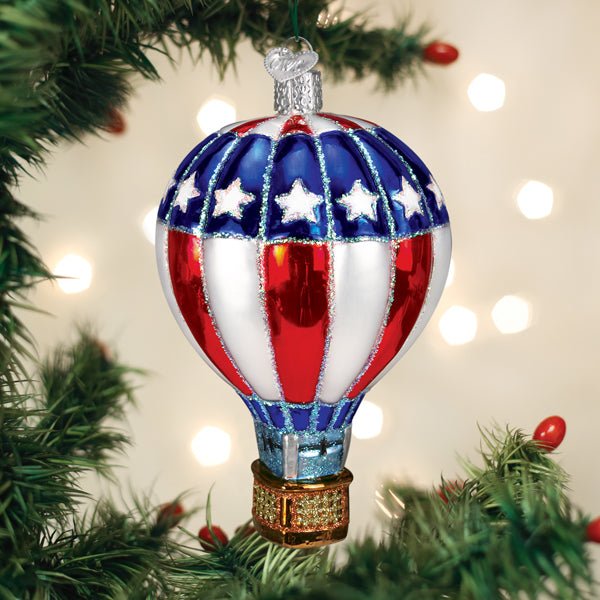 Patriotic Hot Air Balloon Ornament - themonogram manor 