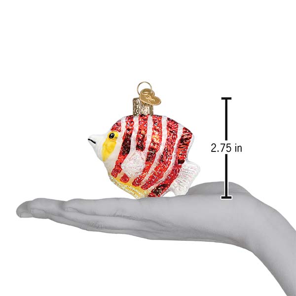 Peppermint Angelfish Ornament - themonogram manor 