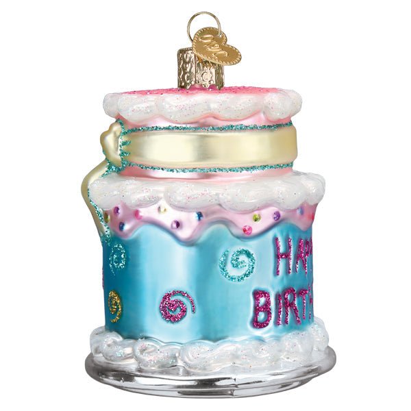 Happy Birthday Cake Ornament - #themonogram manor #