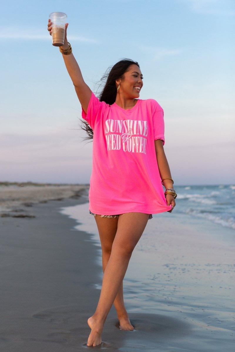 PUFF 'Sunshine & Iced Coffee' T-Shirt - themonogram manor 