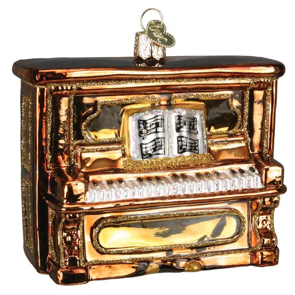 Brown Upright Piano Ornament - themonogram manor 