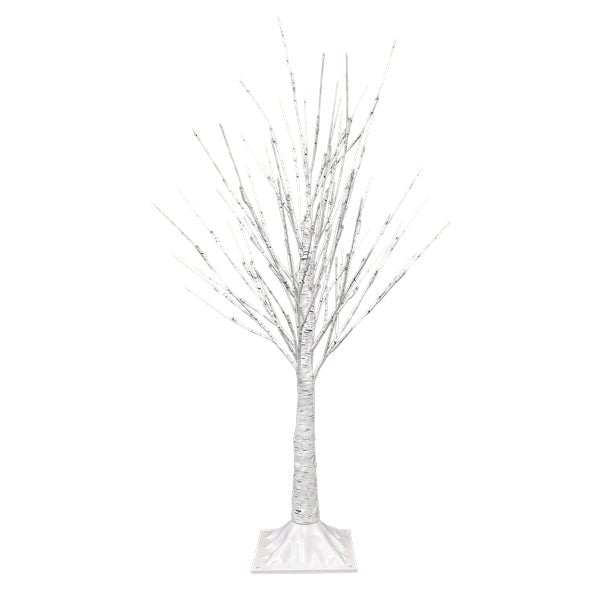 3' Lit Winter White Birch Tree - themonogram manor 