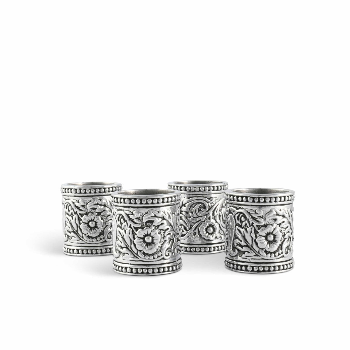 Concho Pattern Napkin Rings Set of 4 - themonogram manor 