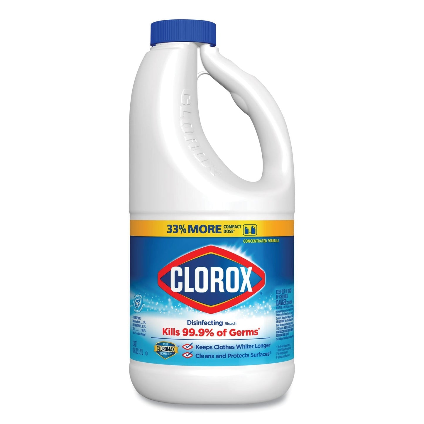 Clorox Regular Bleach with CloroMax Technology, 43 oz Bottle, 6/Carton - themonogram manor 