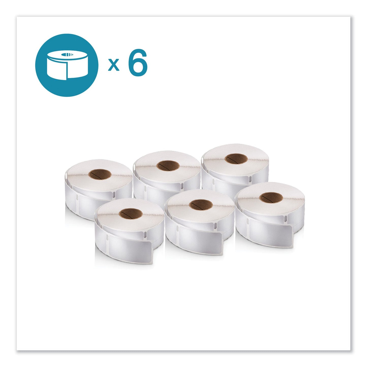 DYMO LW Address Labels, 0.75" x 2", White, 500 Labels/Roll, 6 Rolls/Pack - themonogram manor 