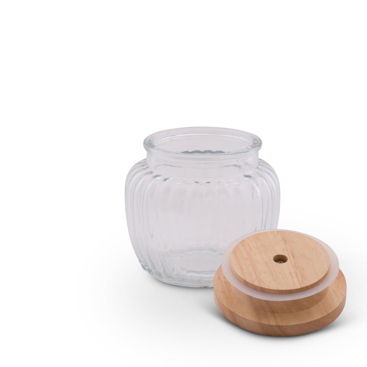 Shell Knob Glass Canisters - themonogram manor 