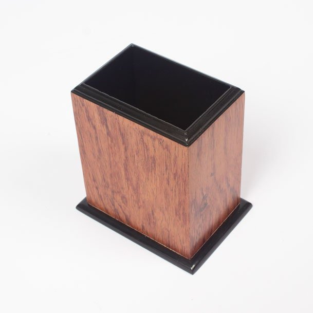 MOOG Prestige Personalized Wooden Brown Desk Set - 8 PCS - themonogram manor 