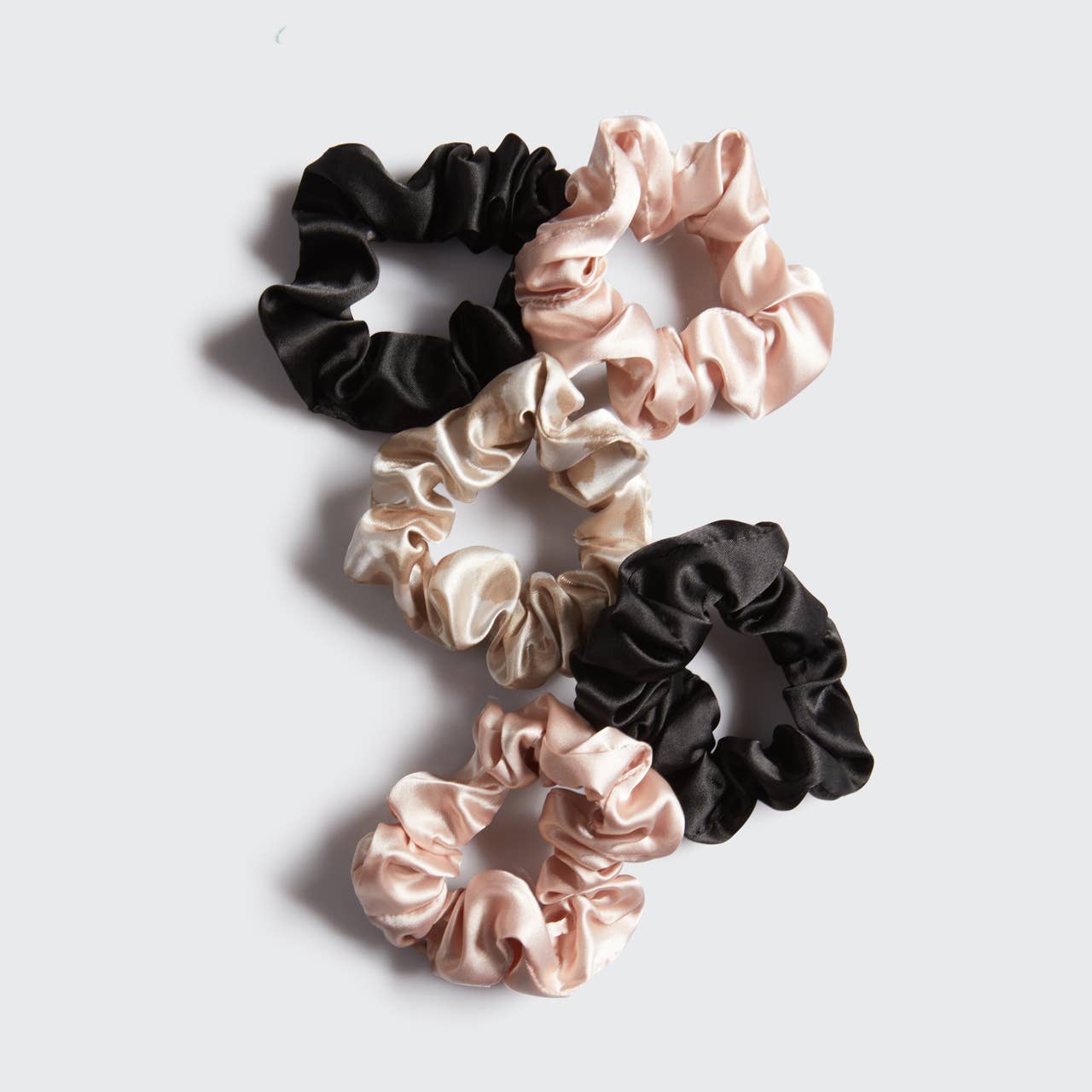 Satin Sleep Scrunchies 5pc - Assorted - themonogram manor 