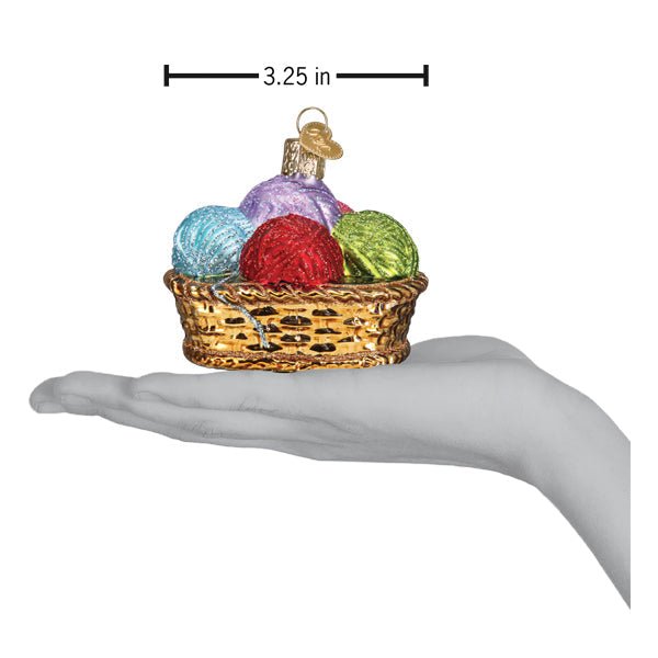 Basket Of Yarn Ornament - themonogram manor 