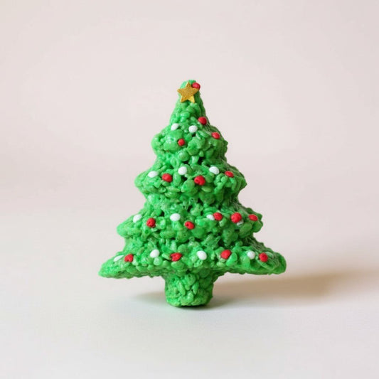 Christmas Tree Rice Crispie Treats - themonogram manor 