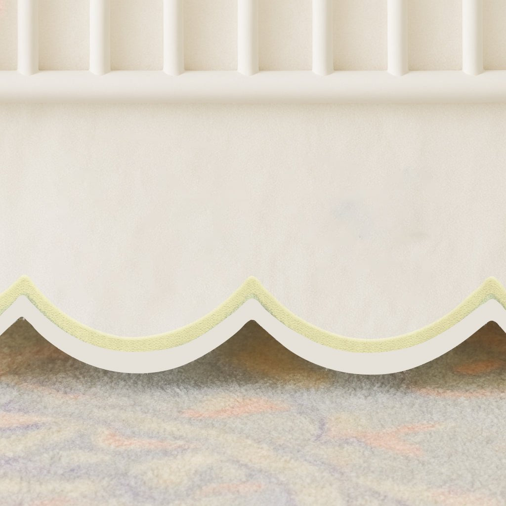 Scallop Embroidery Cotton Crib Skirt - themonogram manor 