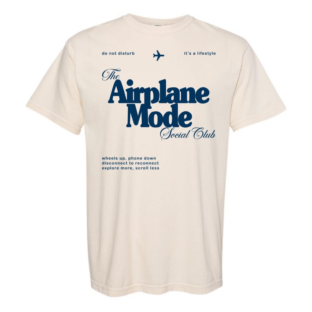 'Airplane Mode Social Club' T-Shirt - themonogram manor 
