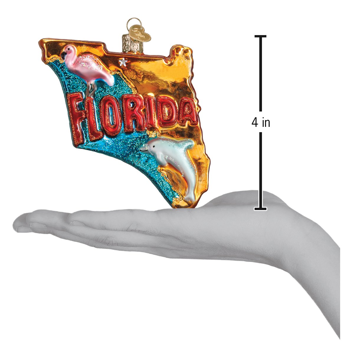 State Of Florida Ornament - themonogram manor 