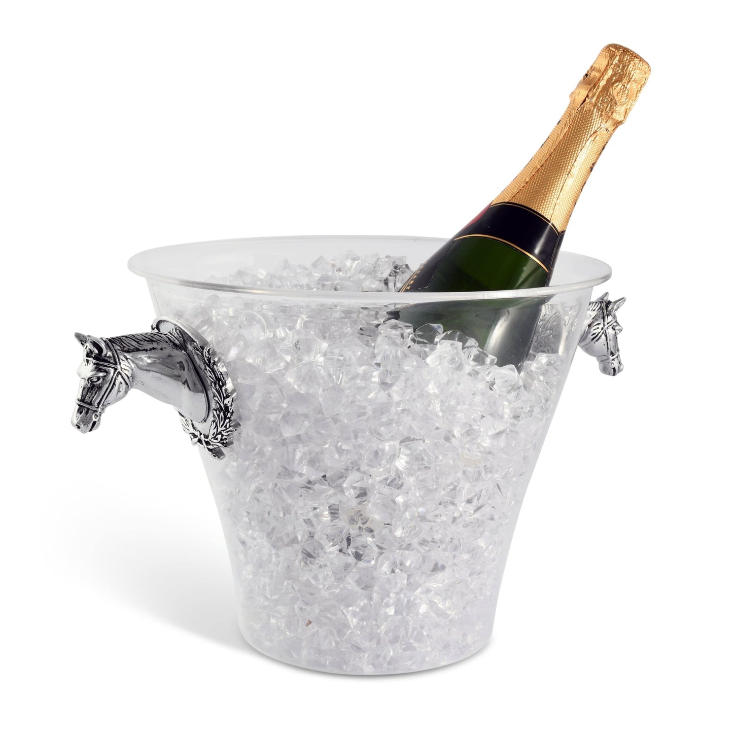 Horse Head Handle Acrylic Ice Bucket - themonogram manor 