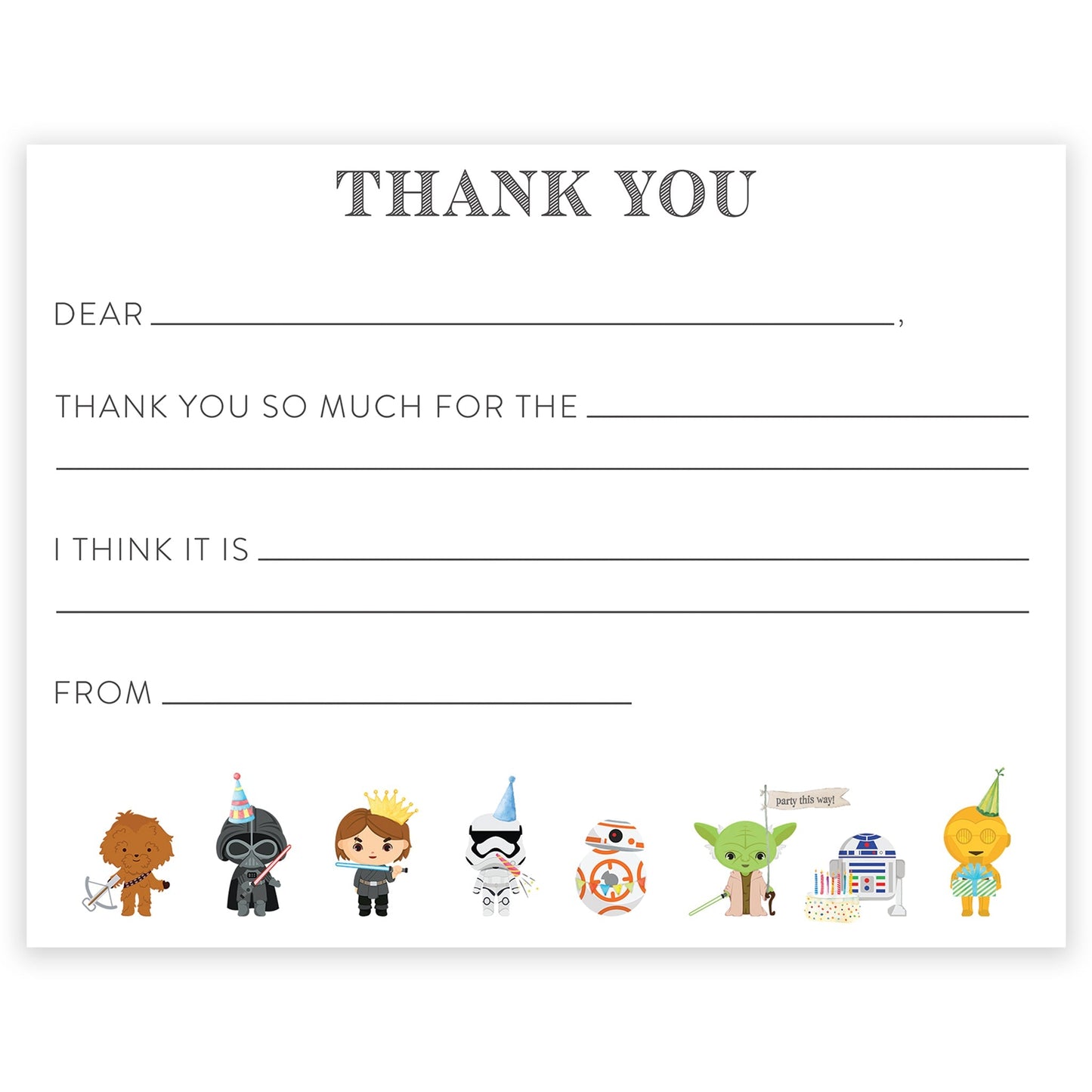 young jedi fill - in thank you note - themonogram manor 