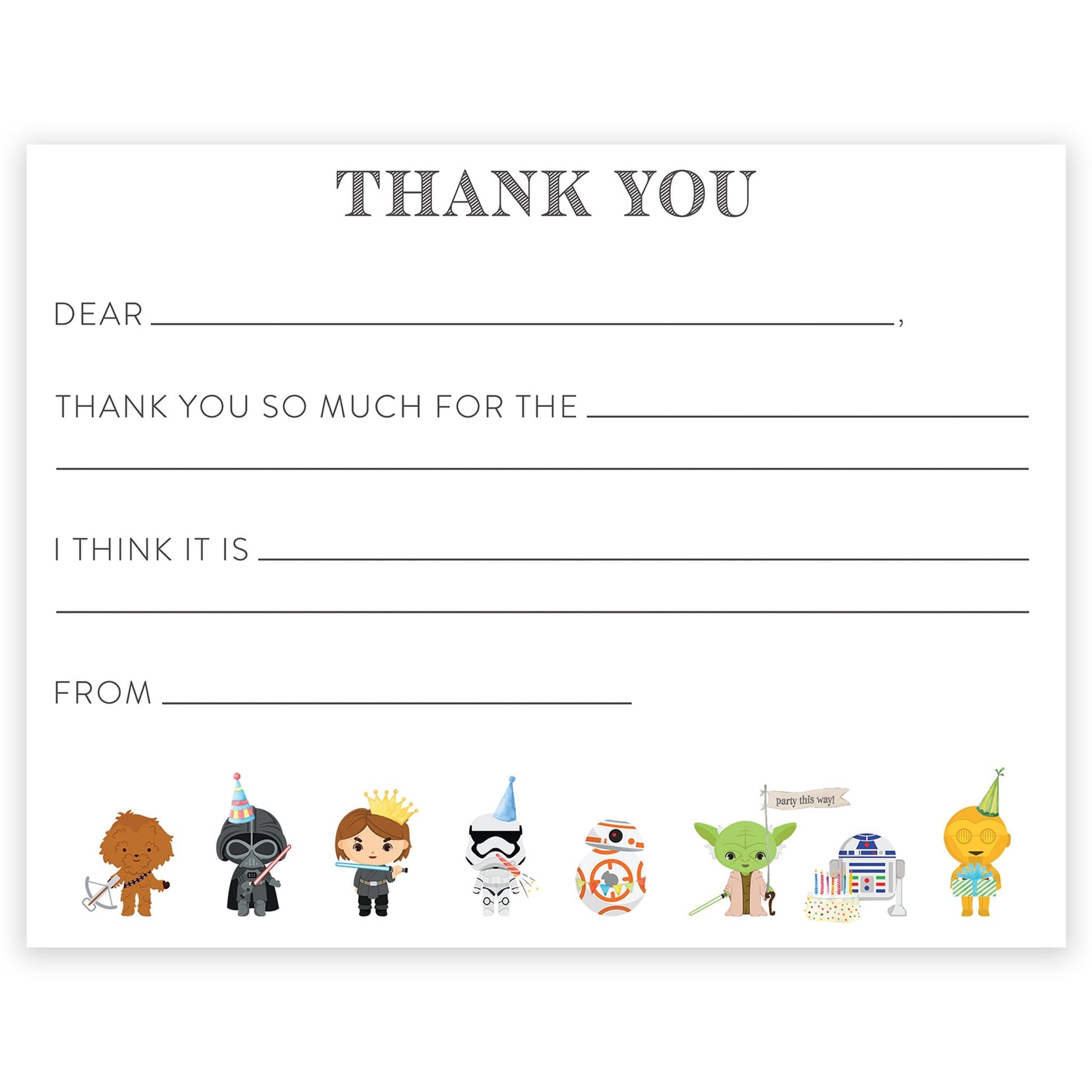 young jedi fill - in thank you note - themonogram manor 