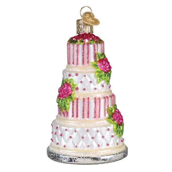 Elegant Wedding Cake Ornament - themonogram manor 
