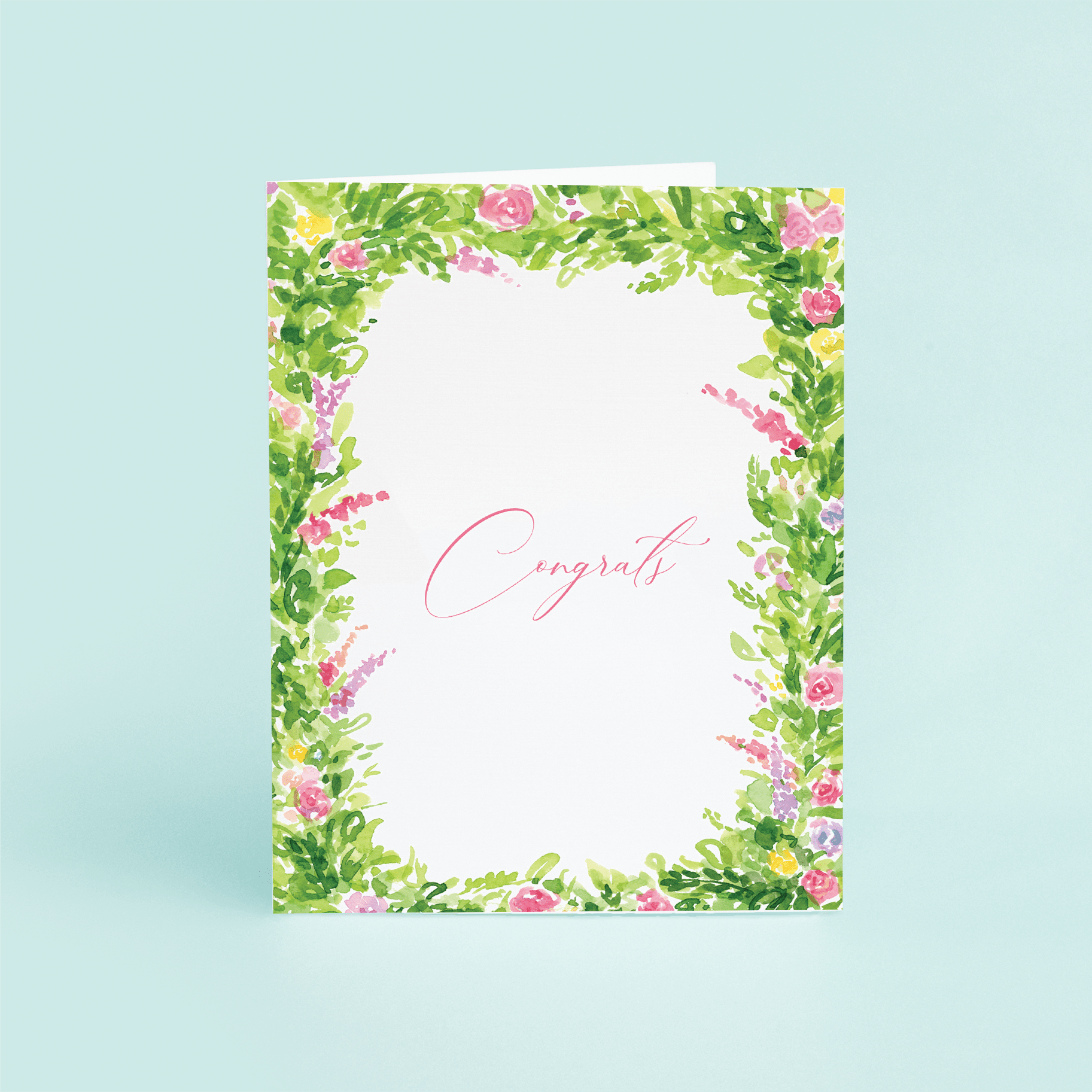 Floral "Congrats" - themonogram manor 