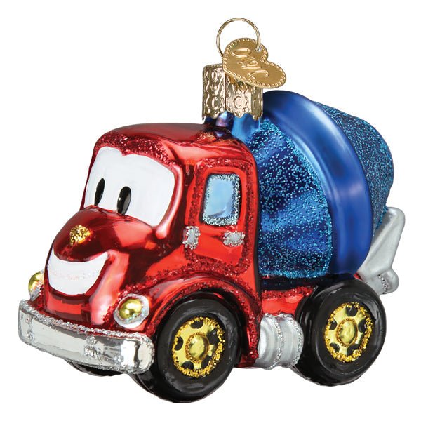 Cheerful Cement Truck Ornament - themonogram manor 