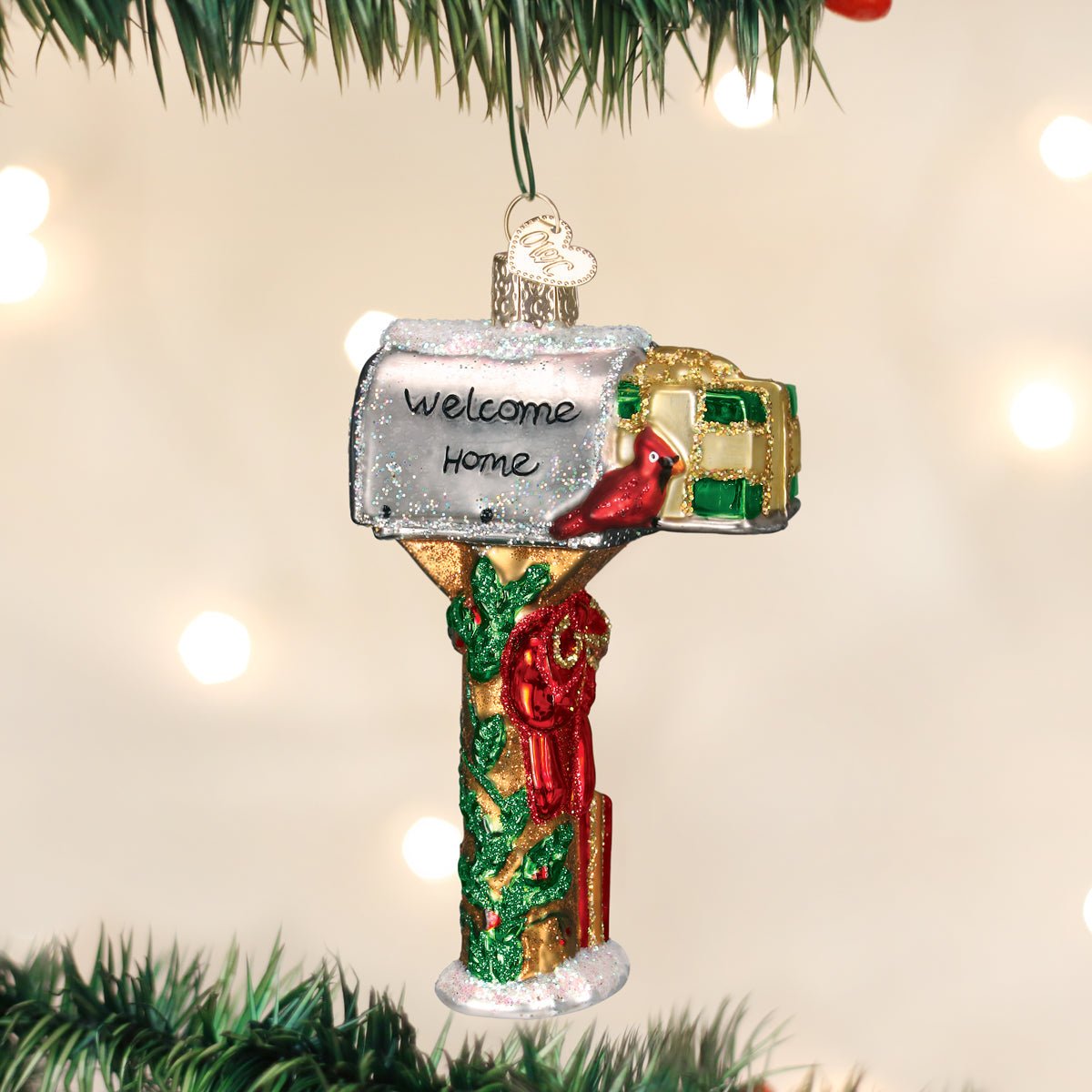Welcome Home Mailbox Ornament - themonogram manor 