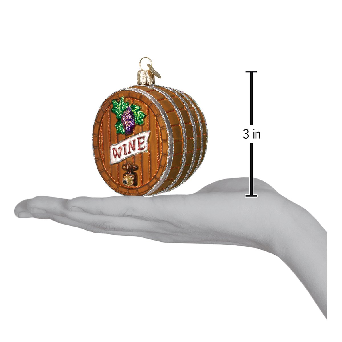Wine Barrel Ornament - #themonogram manor #