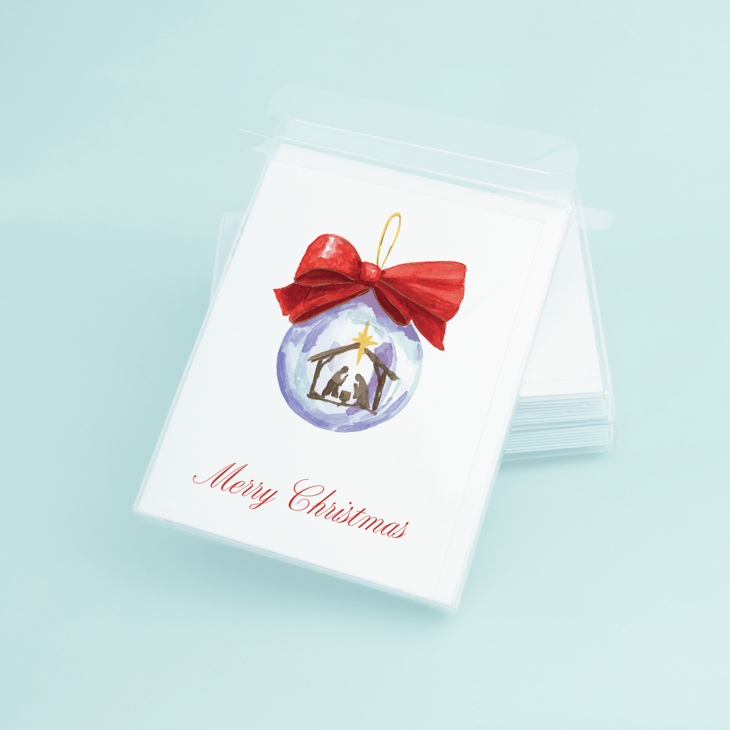 Nativity Ornament "Merry Christmas" - themonogram manor 