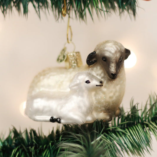 Sheep With Lamb Ornament - themonogram manor 