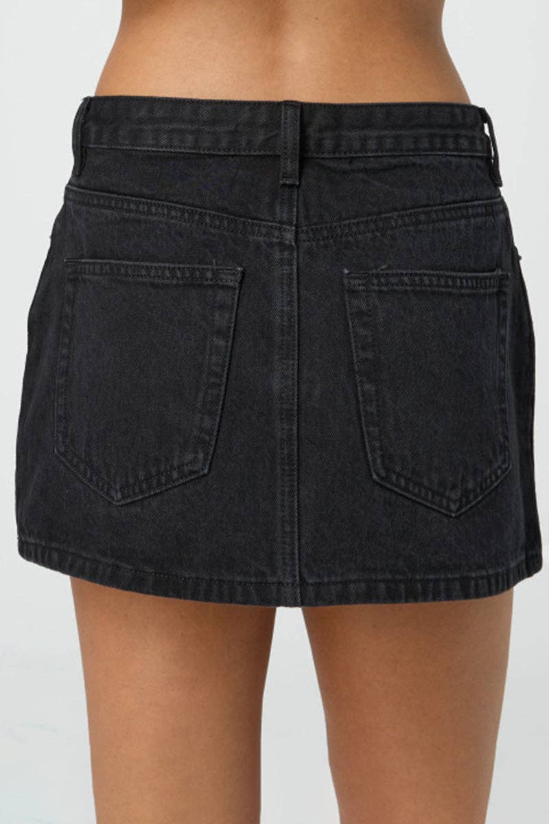 Classic Denim Mini Skirt - themonogram manor 