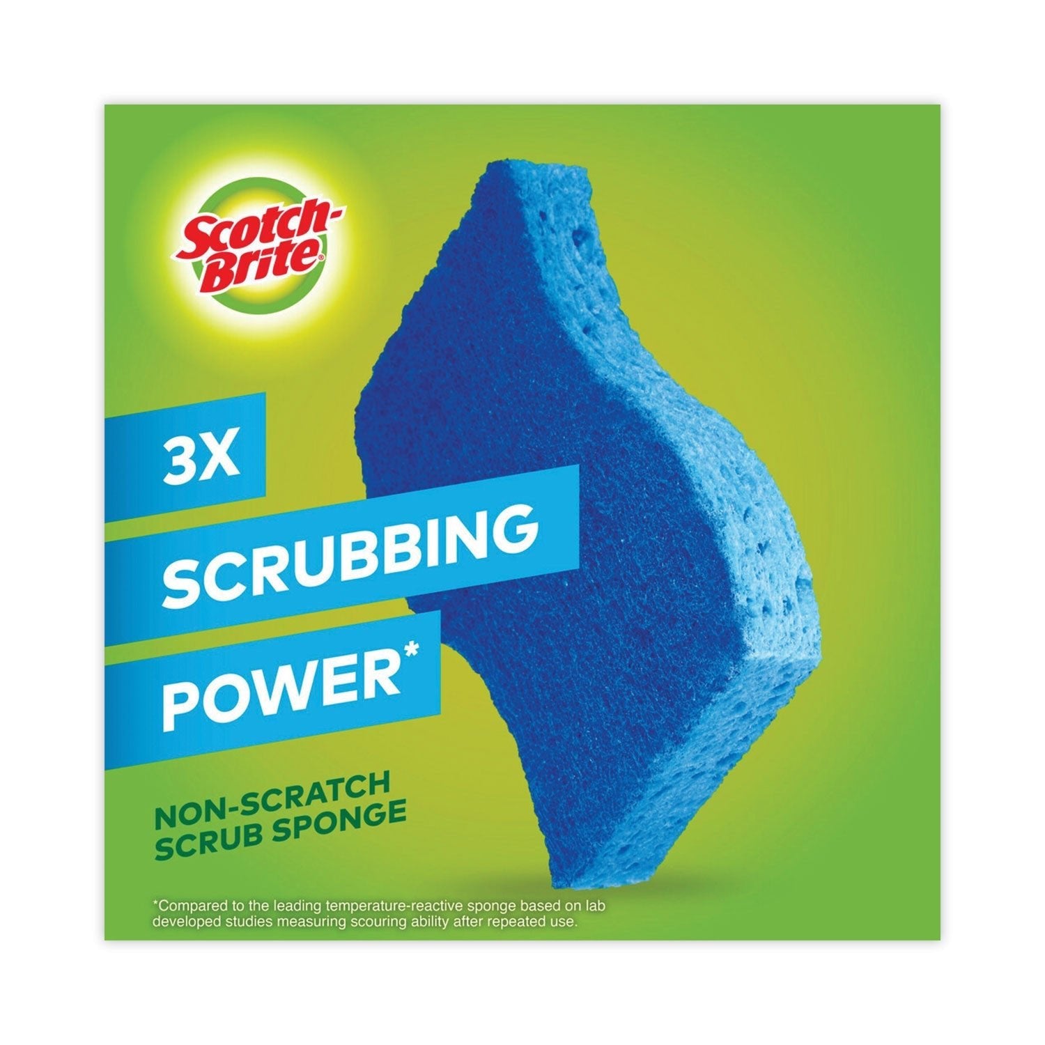 Scotch - Brite Non - Scratch Multi - Purpose Scrub Sponge, 4.4 x 2.6, 0.8" Thick, Blue, 6/Pack - themonogram manor 