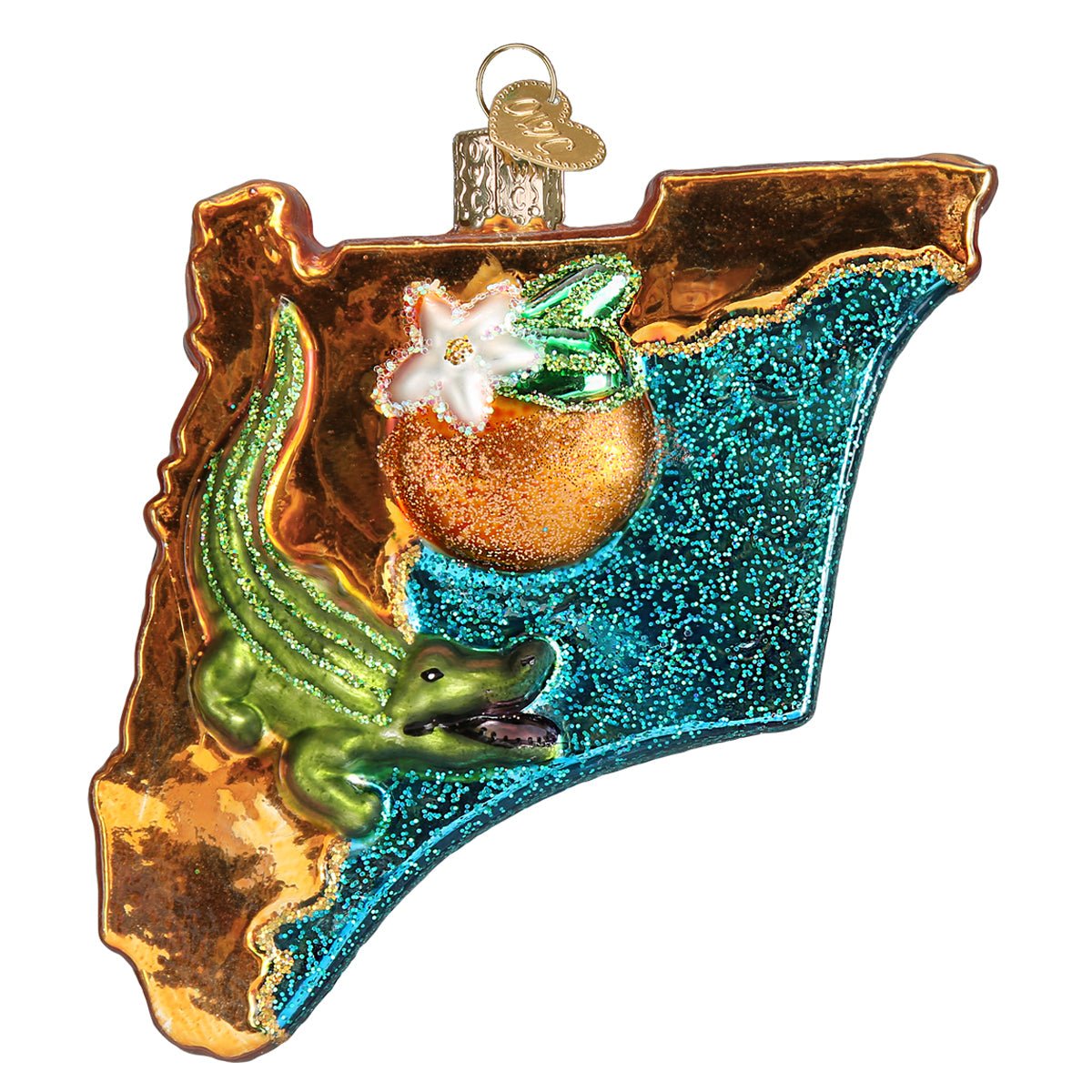 State Of Florida Ornament - themonogram manor 